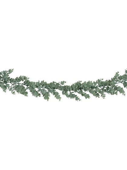 GIRLANDE EUKALYPTUS BROSSEE WEISS 180CM