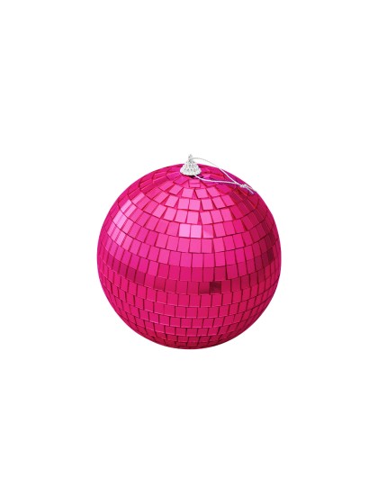 DISKOKUGEL FUCHSIA DIA 15CM X16.5CM HT