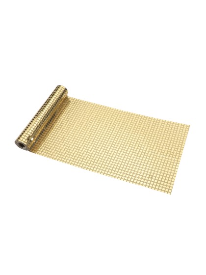 TISCHLÄUFER EFFEKT DISKOKUGEL GOLD 28CM X 3M