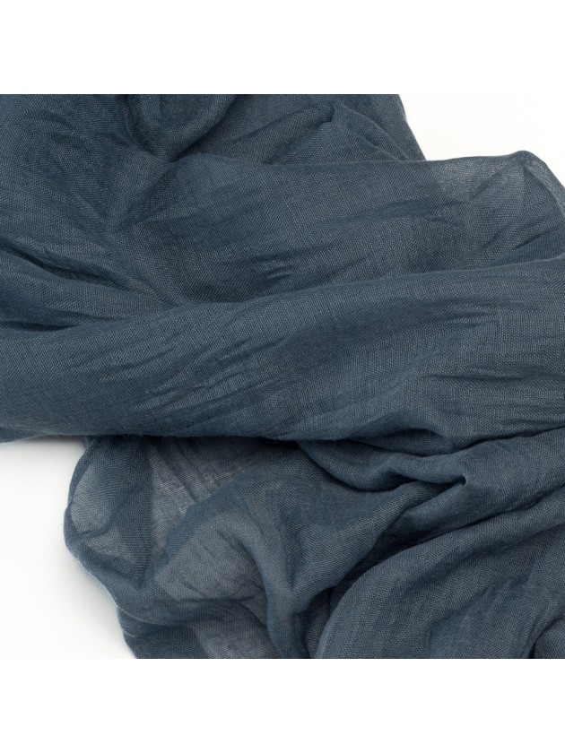 CHEMIN DE TABLE XL GAZE BLEU DENIM 90CM X 3M