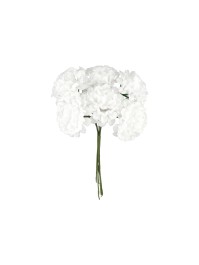 6 WHITE MINI HYDRANGEA 10CM X 4CM X 14CM
