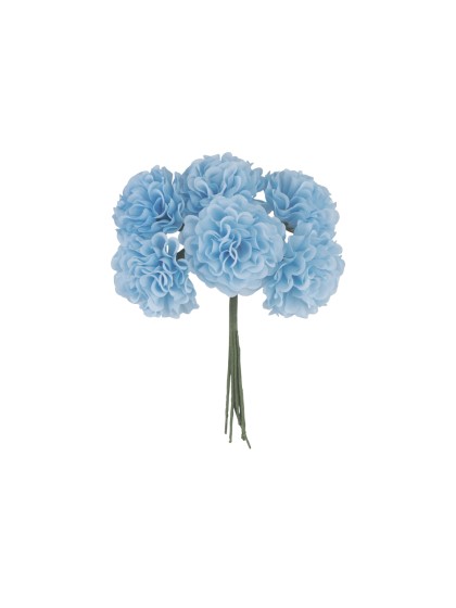 6 LIGHT BLUE MINI HYDRANGEA 10CM X 4CM X 14CM