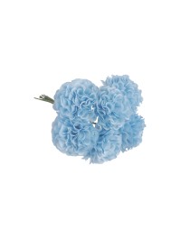 6 LIGHT BLUE MINI HYDRANGEA 10CM X 4CM X 14CM