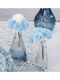 6 LIGHT BLUE MINI HYDRANGEA 10CM X 4CM X 14CM