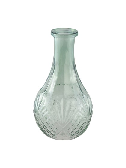 VASE CATHERINE GLAS GRÜN SALBEI DIA 10CM X 18CM
