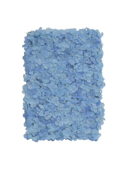 BLUMENPANEEL BLUMEN HORTENSIE BLAU 60CM X 40CM X 5CM