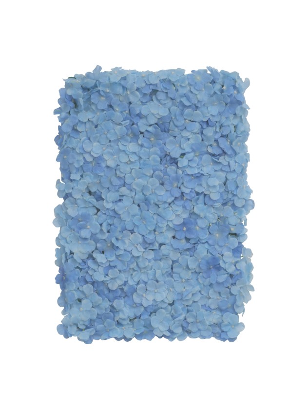 BLUMENPANEEL BLUMEN HORTENSIE BLAU 60CM X 40CM X 5CM