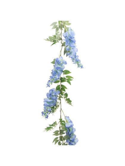 GIRLANDE GLYZINIE BLAU 180CM X 28CM X 9CM
