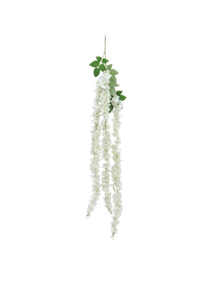 BRANCH WITH WHITE HYDRANGEA FLOWERS 170CM X 20CM X 5CM