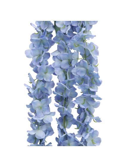 BRANCH WITH BLUE HYDRANGEA FLOWERS 170CM X 20CM X 5CM