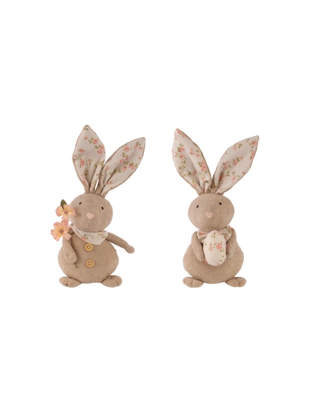 HASE EPONGE LIBERTY-STOFF JO 2 ASSORTIS 16CM X 13CM X 37CM