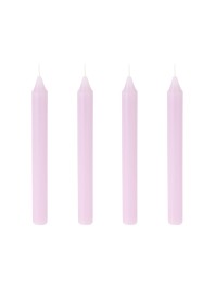 SET 4 LAVENDER TAPER CANDLES DIA 2CM X 20CM