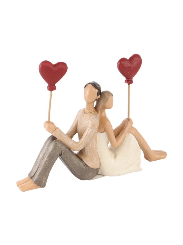 COUPLE MARIES DOS A DOS BALLOONS 17CM X 4CM X 12CM