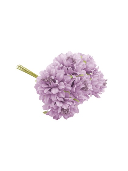 MINI BLUMENSTRAUSS ZINNIE LILA 9.5CM X 5.5CM X 12.5CM