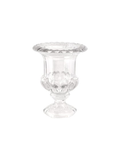 VASE GLAS FLORENCE TRANSPARENT 20CM X 20CM X 26CM