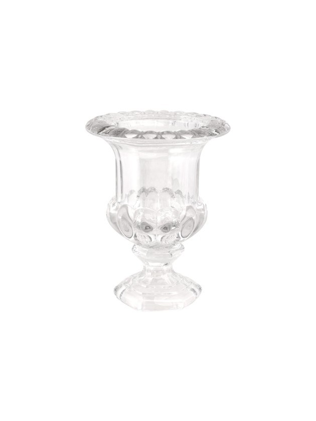 VASE GLAS FLORENCE TRANSPARENT 20CM X 20CM X 26CM