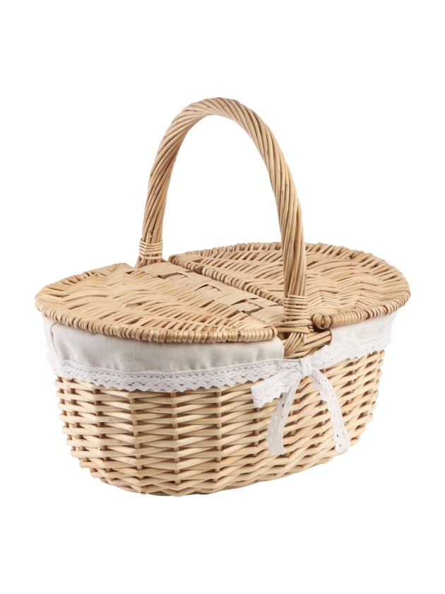 WILLOW PICNIC BASKET 35CM X 25CM X 22CM