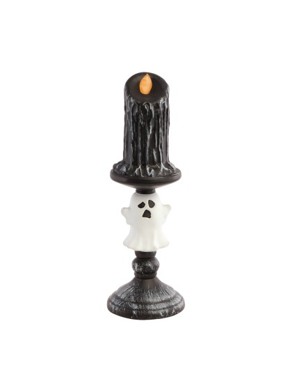 CHANDELLE FANTOME PLASTIQUE AVEC LED 8.7CM X 8.7CM X 27CM