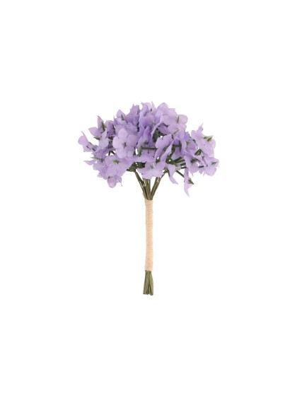 MINI BOUQUET HORTENSIA LILAS 8CM X 7CM X 11CM