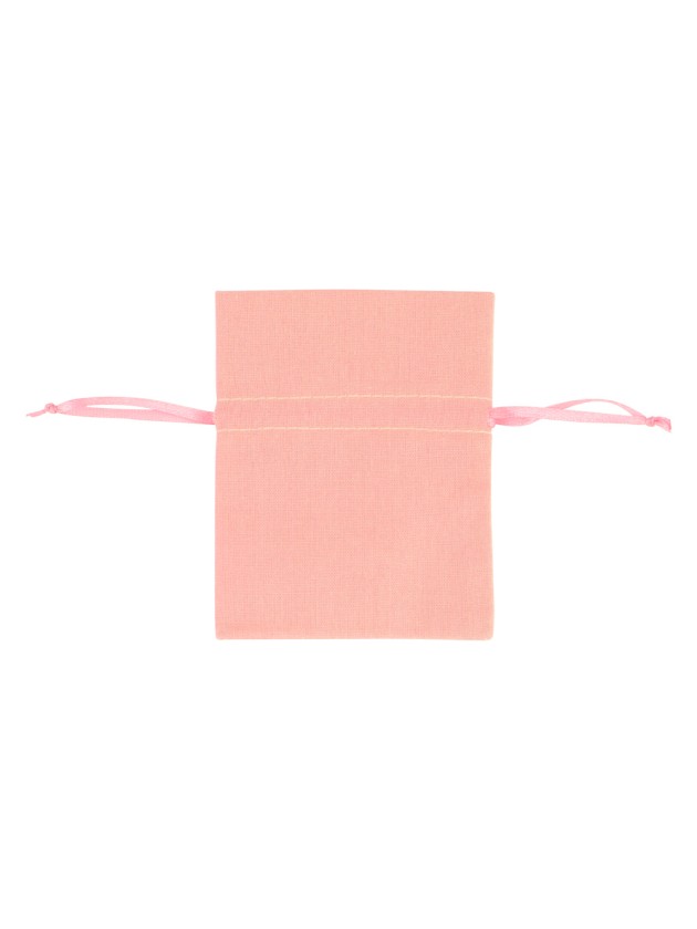 SET 4 BAUMWOLLE BEUTEL ROSA 8CM X 10.5CM