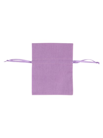 SET 4 BOURSES COTON LILAS 8CM X 10.5CM