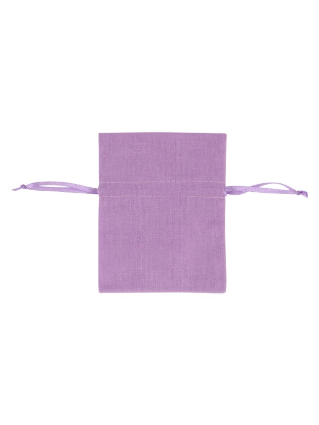 SET 4 COTTON BAGS LILAC 8CM X 10.5CM