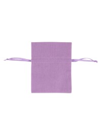 SET 4 BOURSES COTON LILAS 8CM X 10.5CM