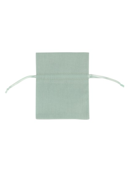 SET 4 BOURSES COTON SOFT MINT 8CM X 10.5CM