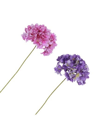HYDRANGEA BRANCH LILAC/AMETHYST 2 ASSORTED 30CM X 20CM X 75CM