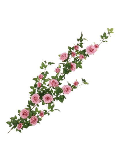 CENTRE DE TABLE ROSES ROSE TULIPE 60CM X 10CM X 156CM