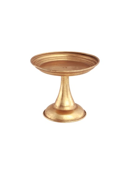 TISCHPLATTE AUF FUSS MAJESTIC GOLD BRUSH DIA 18CM X 15CM