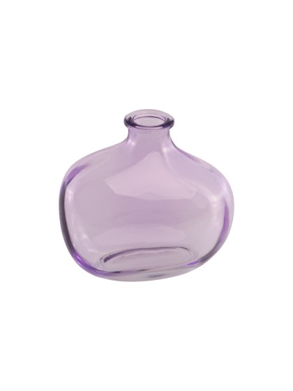 VASE VERRE AURA LILAS 11CM X 6CM X 10CM