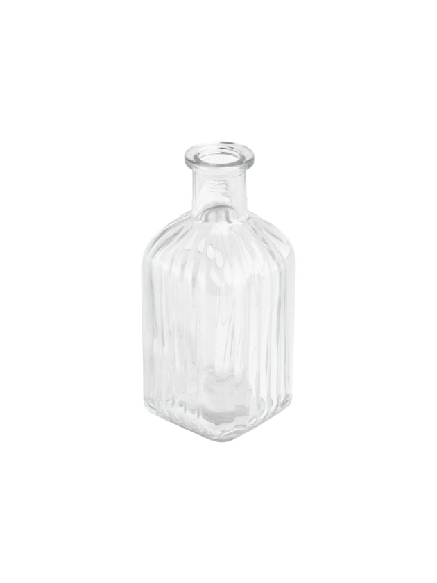 TRANSPARENT GLASVASE MARGOT 6.3CM X 6.3CM X 13.5CM