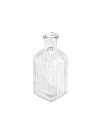 VASE VERRE MARGOT TRANSPARENT 6.3CM X 6.3CM X 13.5CM