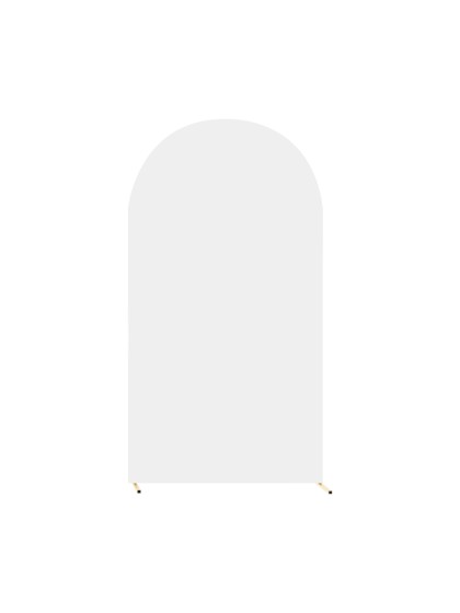 HOUSSE SPANDEX POUR ARCHE ARRONDIE BLANCHE 1M X 2M