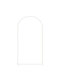WHITE METAL DOOR-SHAPED ARCH 1M X 2M
