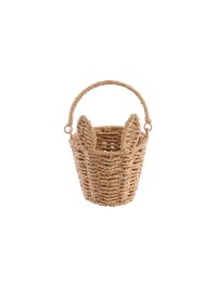 PANIER TRESSE LAPIN AVEC ANSE DIA 13.5CM X 17.5CM