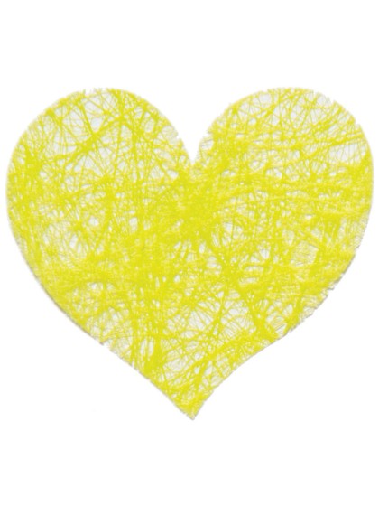 SACHET 100 COEURS ROMANCE A DISPERSER VERT LIME 4CM
