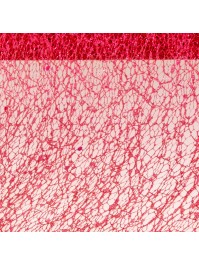RED GLITTERED TABLE RIBBON 10CM X 5M