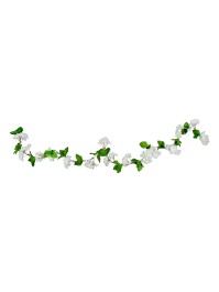 GIRLANDE BLUMEN AUS KIRSCHBAUM WEISS 220CM