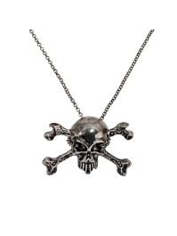 COLLIER TETE DE MORT PIRATE 