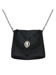 GOTHIC BLACK CHAIN BAG 