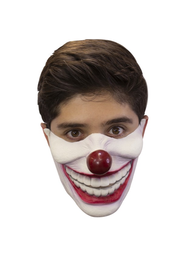 HALB MASKE MUND CLOWN 