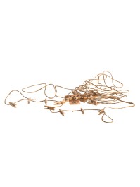 JUTE GARLAND 3M W/ 30 WOODEN CLIPS 2.5CM