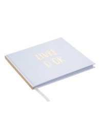 LIVRE D’OR OR METAL 96 PAGES 20.5CM X 20.5CM