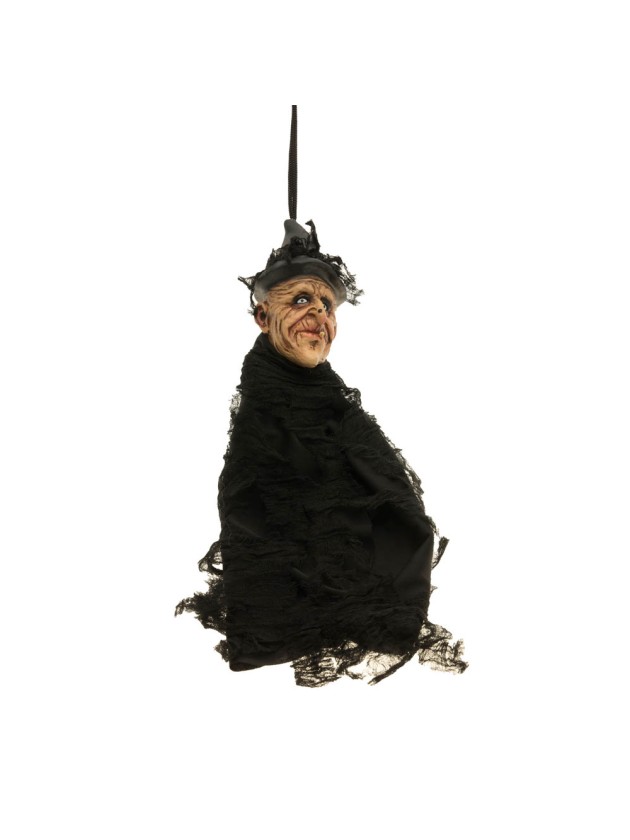 BLACK LATEX WITCHER TO HANG 15CM X 9CM X 40CM
