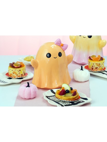 CITROUILLE VELOURS ROSE PASTEL SUMMERWEEN DIA 7CM X 4/7CM HT