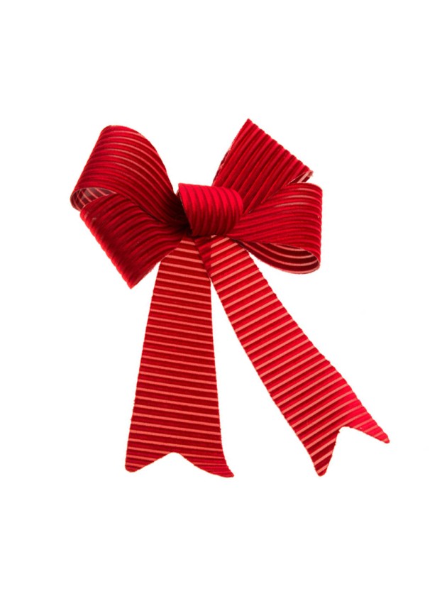 1 BURGUNDY CORDUROY VELVET BOW 36.5CM X 50.8CM
