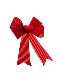 1 BURGUNDY CORDUROY VELVET BOW 36.5CM X 50.8CM