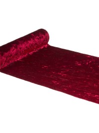 TISCHLÄUFER SAMT GLÄNZEND DELUXE BORDEAUX 28CM X 3M